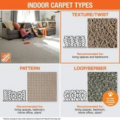 Clareview - Color Eastglen Indoor 12 ft. Texture Gray Carpet (1080 sq. ft./Roll) by Home Decorators Collection -Home Decoration Sales 2024 792 eastglen home decorators collection roll carpet h2019 792 1200 31 1000