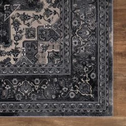 Angora Anthracite 8 ft. x 10 ft. Medallion Area Rug by Home Decorators Collection -Home Decoration Sales 2024 anthracite home decorators collection area rugs 27337 44 1000
