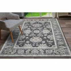 Carlisle Anthracite 5 ft. x 6 ft. 8 in. Area Rug by Home Decorators Collection -Home Decoration Sales 2024 anthracite home decorators collection area rugs 39045 1f 1000