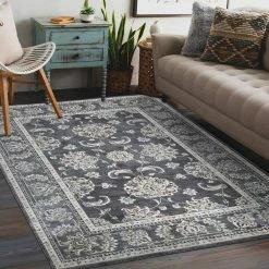Carlisle Anthracite 5 ft. x 6 ft. 8 in. Area Rug by Home Decorators Collection -Home Decoration Sales 2024 anthracite home decorators collection area rugs 39045 4f 1000