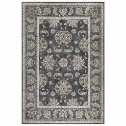 Carlisle Anthracite 5 ft. x 6 ft. 8 in. Area Rug by Home Decorators Collection