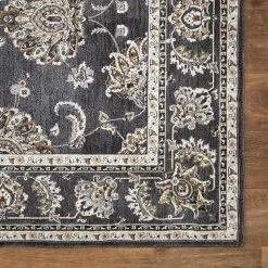 Carlisle Anthracite 5 ft. x 6 ft. 8 in. Area Rug by Home Decorators Collection -Home Decoration Sales 2024 anthracite home decorators collection area rugs 39045 66 1000