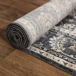 Carlisle Anthracite 5 ft. x 6 ft. 8 in. Area Rug by Home Decorators Collection -Home Decoration Sales 2024 anthracite home decorators collection area rugs 39045 fa 1000
