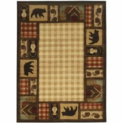 Mountain Top Beige 8 ft. x 10 ft. Cabin Area Rug by Home Decorators Collection