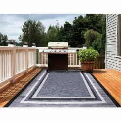 Eternity Black 8 ft. x 10 ft. Indoor/Outdoor Area Rug by Home Decorators Collection -Home Decoration Sales 2024 black home decorators collection outdoor rugs 19447 4f 1000