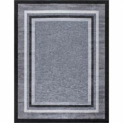 Eternity Black 8 ft. x 10 ft. Indoor/Outdoor Area Rug by Home Decorators Collection