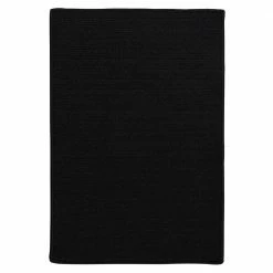 Solid Black 5 ft. x 8 ft. Braided Indoor/Outdoor Area Rug by Home Decorators Collection