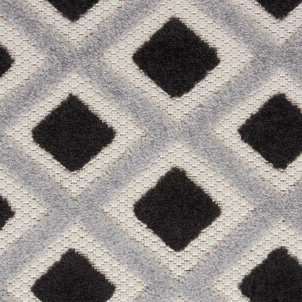Aloha Black White 10 ft.x 13 ft. Geometric Contemporary Indoor/Outdoor Area Rug by Home Decorators Collection 9 Aloha Black White 10 ft.x 13 ft. Geometric Contemporary Indoor/Outdoor Area Rug by Home Decorators Collection - Image 9