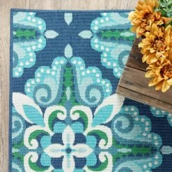 Bayview Blue/Aqua 5 ft 3 in x 7 ft 6 in Outdoor Area Rug by Home Decorators Collection -Home Decoration Sales 2024 blue aqua home decorators collection outdoor rugs 9526220310 fa 1000