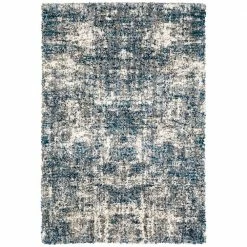 Nordic Blue 10 ft. x 13 ft. Abstract Shag Area Rug by Home Decorators Collection