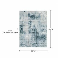 Harmony Machine Washable Blue 7 ft. 6 in. x 10 ft. Abstract Polyester Indoor Area Rug by Home Decorators Collection 15 Harmony Machine Washable Blue 7 ft. 6 in. x 10 ft. Abstract Polyester Indoor Area Rug by Home Decorators Collection -Home Decoration Sales 2024 blue home decorators collection area rugs 592463 76 1000