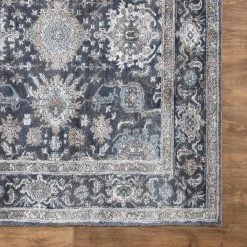 Dahliya Blue 5 ft. Round Area Rug by Home Decorators Collection -Home Decoration Sales 2024 blue home decorators collection area rugs 82660 1d 1000