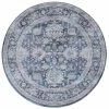Dahliya Blue 5 ft. Round Area Rug by Home Decorators Collection