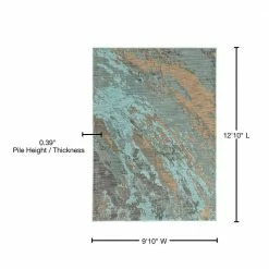 Java Blue 10 ft. x 13 ft. Area Rug by Home Decorators Collection -Home Decoration Sales 2024 blue home decorators collection area rugs 9211850340 76 1000