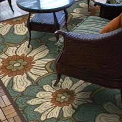 Jubilee Blue White 7 ft. x 10 ft. Indoor/Outdoor Area Rug by Home Decorators Collection -Home Decoration Sales 2024 blue home decorators collection outdoor rugs 0564230310 44 1000