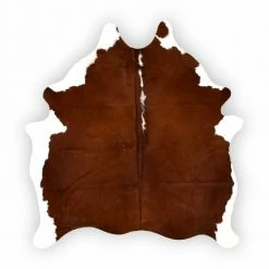 Natural Cowhide Brown and White 5 ft. x 7 ft. Animal Shape Area Rug by Home Decorators Collection