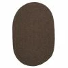 Edward Dark Brown 8 ft. x 11 ft. Oval Braided Area Rug by Home Decorators Collection