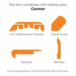 Canmar 12 mm T x 7.48 in W x 47.72 in L Water Resistant Laminate Flooring (19.83 sq. ft. / case) by Home Decorators Collection -Home Decoration Sales 2024 canmar gray home decorators collection laminate wood flooring hl1352 76 1000