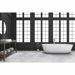 Carrara 12 in. x 24 in. Polished Porcelain Floor and Wall Tile (448 sq. ft./Pallet) by Home Decorators Collection -Home Decoration Sales 2024 carrara polished home decorators collection porcelain tile nhdcar1224p n fa 1000