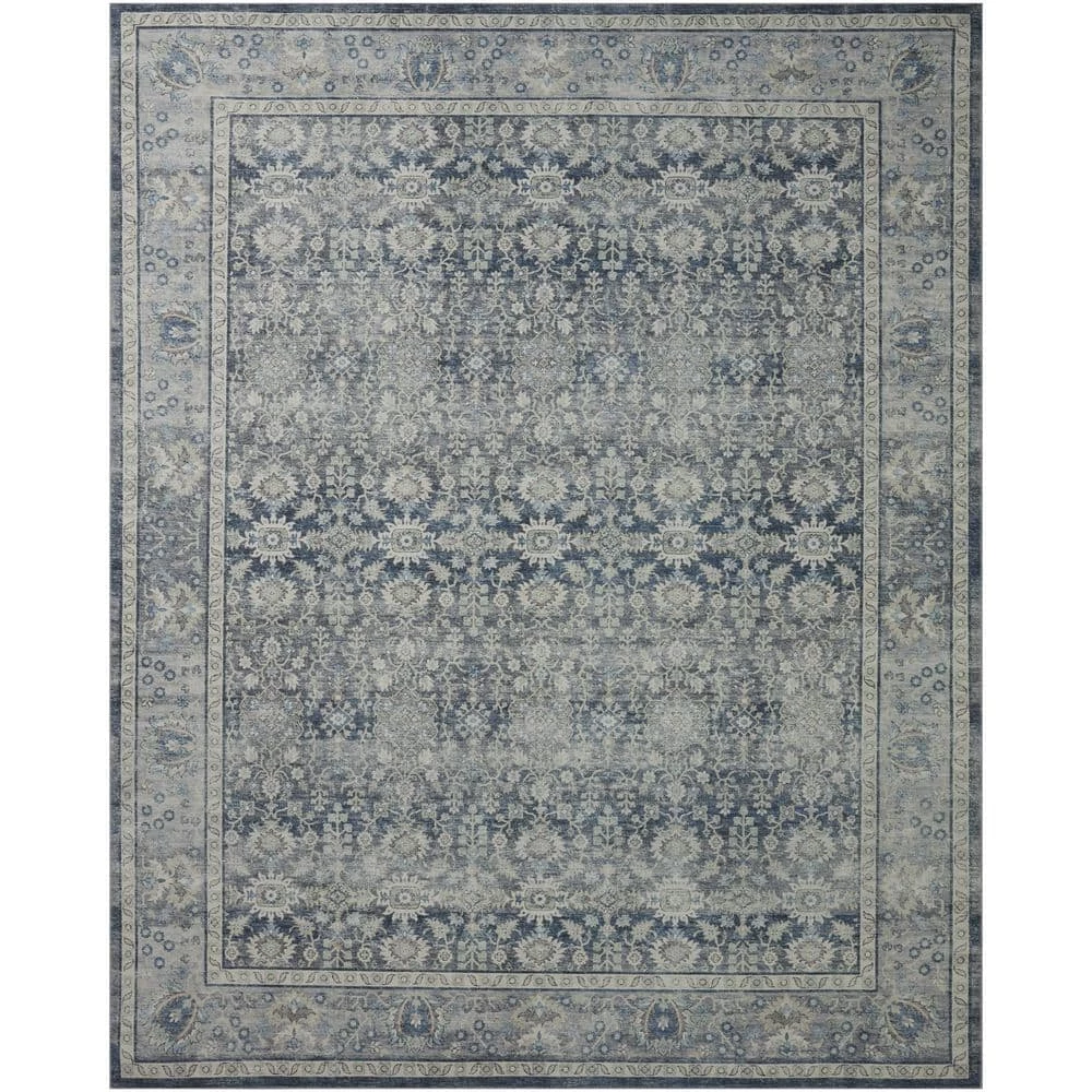 Leesa Charcoal/Grey 7 ft. 6 in. x 9 ft. 6 in. Traditional Polyester Area Rug by Home Decorators Collection 3 Leesa Charcoal/Grey 7 ft. 6 in. x 9 ft. 6 in. Traditional Polyester Area Rug by Home Decorators Collection - Image 3