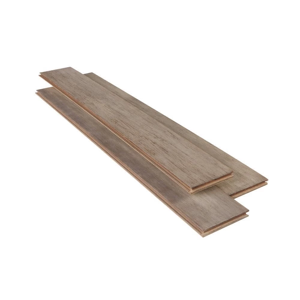 5.125 in. W Cottage Corner Hand Scraped Strand Woven Engineered Click Bamboo Flooring (25.61 sq. ft./case) by Home Decorators Collection - Image 3