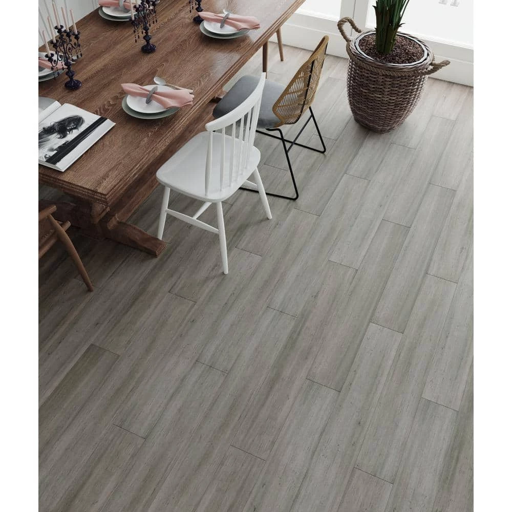 5.125 in. W Cottage Corner Hand Scraped Strand Woven Engineered Click Bamboo Flooring (25.61 sq. ft./case) by Home Decorators Collection - Image 2