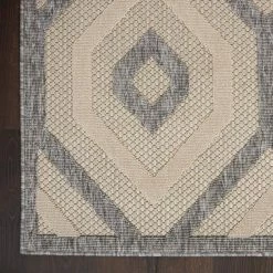 Palamos Cream 2 ft. x 10 ft. Geometric Contemporary Indoor/Outdoor Runner Rug by Home Decorators Collection -Home Decoration Sales 2024 cream home decorators collection area rugs 774217 1d 1000