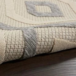 Palamos Cream 2 ft. x 10 ft. Geometric Contemporary Indoor/Outdoor Runner Rug by Home Decorators Collection -Home Decoration Sales 2024 cream home decorators collection area rugs 774217 1f 1000