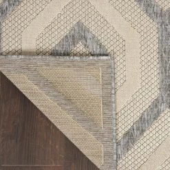 Palamos Cream 2 ft. x 10 ft. Geometric Contemporary Indoor/Outdoor Runner Rug by Home Decorators Collection -Home Decoration Sales 2024 cream home decorators collection area rugs 774217 66 1000