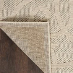 Palamos Cream 2 ft. x 8 ft. Geometric Contemporary Indoor/Outdoor Runner Rug by Home Decorators Collection -Home Decoration Sales 2024 cream home decorators collection area rugs 774521 66 1000