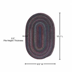 Newport Harbor Dark Multi 8 ft. x 10 ft. Oval Braided Area Rug by Home Decorators Collection -Home Decoration Sales 2024 dark multi home decorators collection area rugs 4534430920 76 1000
