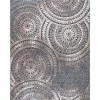 Spiral Medallion Cool Gray Tones 5 ft. x 7 ft. Area Rug by Home Decorators Collection