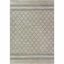 Traverse Gray 8 ft. x 10 ft. Trellis Polypropylene Area Rug by Home Decorators Collection