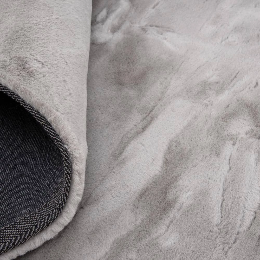 Piper Grey 7 ft. x 9 ft. Solid Polyester Area Rug by Home Decorators Collection 4 Piper Grey 7 ft. x 9 ft. Solid Polyester Area Rug by Home Decorators Collection - Image 4