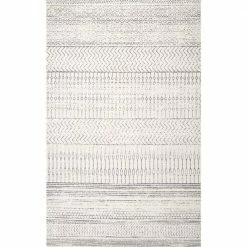 Nova Stripes Gray 12 ft. x 18 ft. Indoor Area Rug by Home Decorators Collection