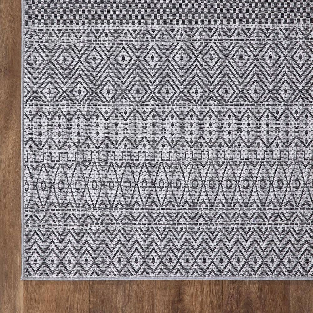 Rhapsody Gray 8 ft. x 10 ft. Indoor/Outdoor Area Rug by Home Decorators Collection 2 Rhapsody Gray 8 ft. x 10 ft. Indoor/Outdoor Area Rug by Home Decorators Collection - Image 2