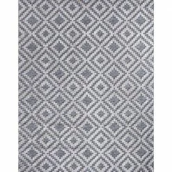 Samba Square Gray 8 ft. x 10 ft. Indoor/Outdoor Area Rug by Home Decorators Collection