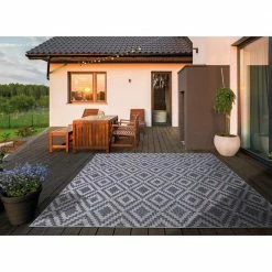Samba Square Gray 8 ft. x 10 ft. Indoor/Outdoor Area Rug by Home Decorators Collection -Home Decoration Sales 2024 gray home decorators collection outdoor rugs 32467 c3 1000