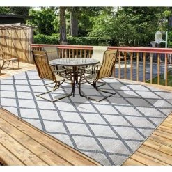 Trellis Gray 8 ft. x 10 ft. Indoor/Outdoor Area Rug by Home Decorators Collection -Home Decoration Sales 2024 gray home decorators collection outdoor rugs 87227 76 1000