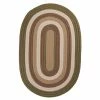 Frontier 5 ft. x 8 ft. Green Braided Oval Area Rug by Home Decorators Collection