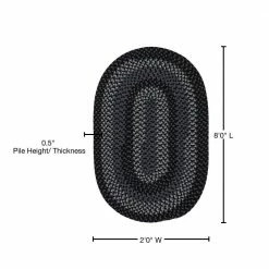 August Grey/Black 2 ft. x 8 ft. Braided Runner Rug by Home Decorators Collection -Home Decoration Sales 2024 grey and black home decorators collection area rugs wn13r024x096 76 1000