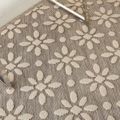 Palamos Grey 5 ft. x 7 ft. Geometric Contemporary Indoor/Outdoor Area Rug by Home Decorators Collection -Home Decoration Sales 2024 grey home decorators collection area rugs 774453 44 1000