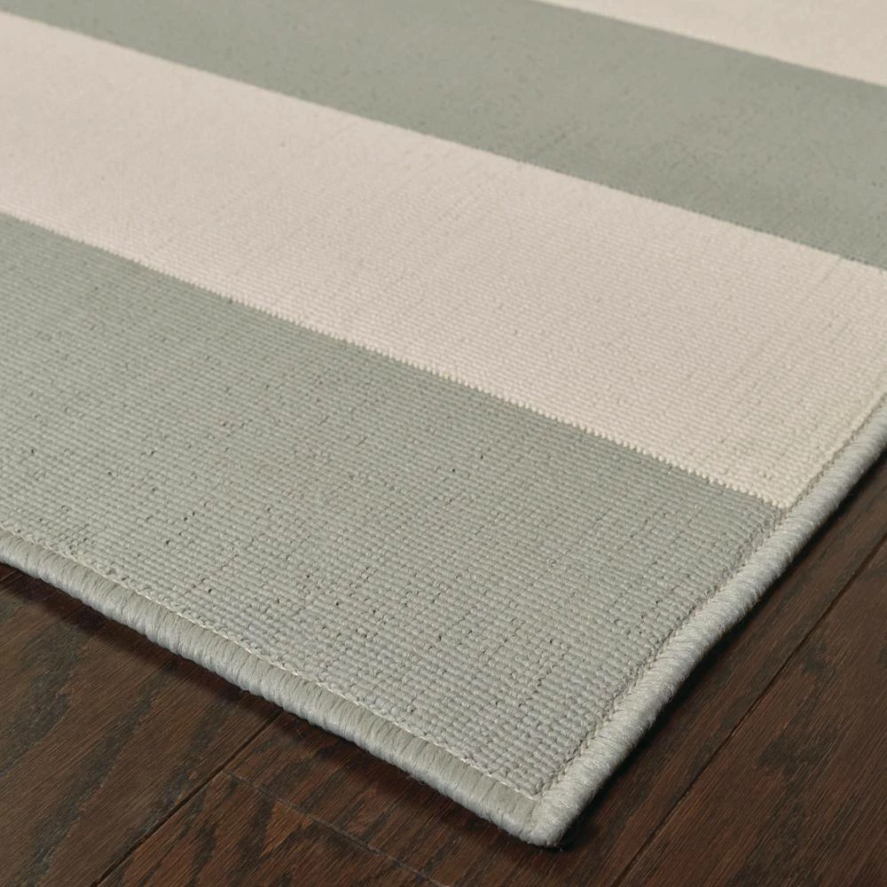 Nantucket Grey 7 ft. x 10 ft. Indoor/Outdoor Area Rug by Home Decorators Collection 6 Nantucket Grey 7 ft. x 10 ft. Indoor/Outdoor Area Rug by Home Decorators Collection - Image 6