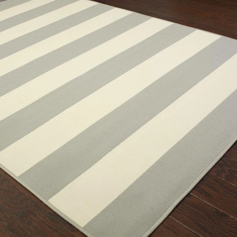 Nantucket Grey 7 ft. x 10 ft. Indoor/Outdoor Area Rug by Home Decorators Collection 5 Nantucket Grey 7 ft. x 10 ft. Indoor/Outdoor Area Rug by Home Decorators Collection - Image 5