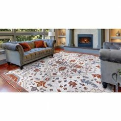 Talya Ivory/Red 8 ft. x 10 ft. Medallion Area Rug by Home Decorators Collection -Home Decoration Sales 2024 ivory red home decorators collection area rugs 54027 4f 1000