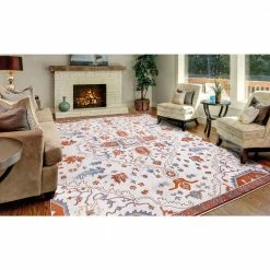 Talya Ivory/Red 8 ft. x 10 ft. Medallion Area Rug by Home Decorators Collection -Home Decoration Sales 2024 ivory red home decorators collection area rugs 54027 c3 1000