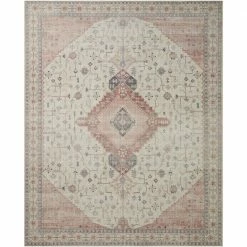 Leesa Ivory/Rust 7 ft. 6 in. x 9 ft. 6 in. Medallion Polyester Area Rug by Home Decorators Collection -Home Decoration Sales 2024 ivory rust home decorators collection area rugs 885369572708 a0 1000