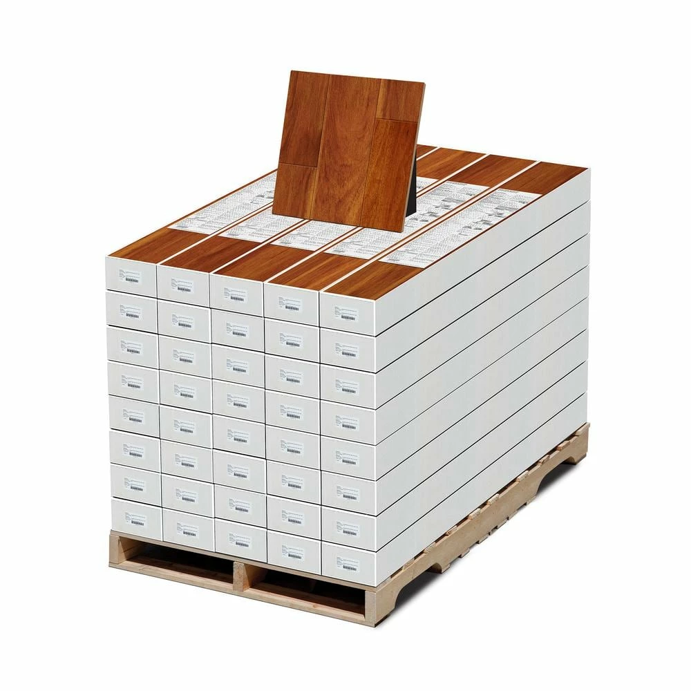 High Gloss Jatoba 8 mm Thick x 5-5/8 in. Wide x 47-3/4 in. Length Laminate Flooring (746 sq. ft. / pallet) by Home Decorators Collection 2 High Gloss Jatoba 8 mm Thick x 5-5/8 in. Wide x 47-3/4 in. Length Laminate Flooring (746 sq. ft. / pallet) by Home Decorators Collection - Image 2