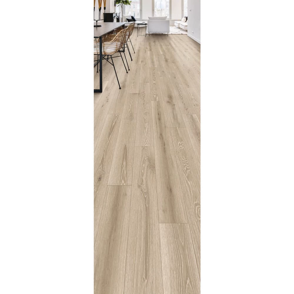 Larkmead Oak 12 mm T x 7.56 in. W Waterproof Laminate Wood Flooring (15.95 sq. ft./Case) by Home Decorators Collection 2 Larkmead Oak 12 mm T x 7.56 in. W Waterproof Laminate Wood Flooring (15.95 sq. ft./Case) by Home Decorators Collection - Image 2