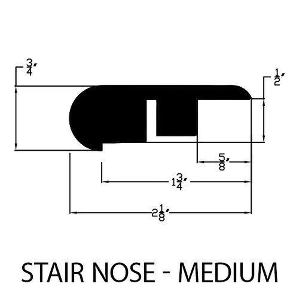 Lissine Travertine 3/4 in. Thick x 2-1/8 in. Wide x 94 in. Length Laminate Stair Nose Molding by Zamma 2 Lissine Travertine 3/4 in. Thick x 2-1/8 in. Wide x 94 in. Length Laminate Stair Nose Molding by Zamma - Image 2